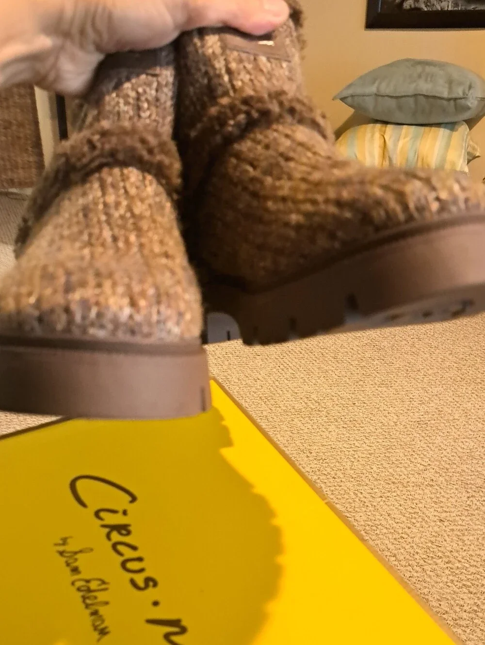Circus by Sam Edelman Clare Cozy Knit Lug Sole Boots – NWOB – Women's Size 11
